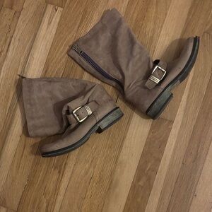 Elegant Brown Women's Combat Boots